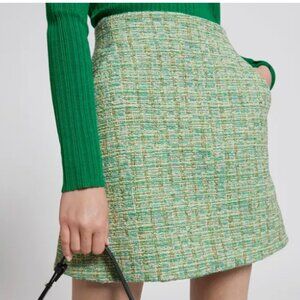 & Other Stories Houndstooth Tweed Mini Skirt - NWT